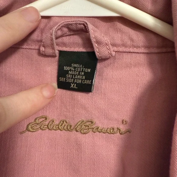 Eddie Bauer Women's Girly Pink Jean Jacket - Picture 3 of 3